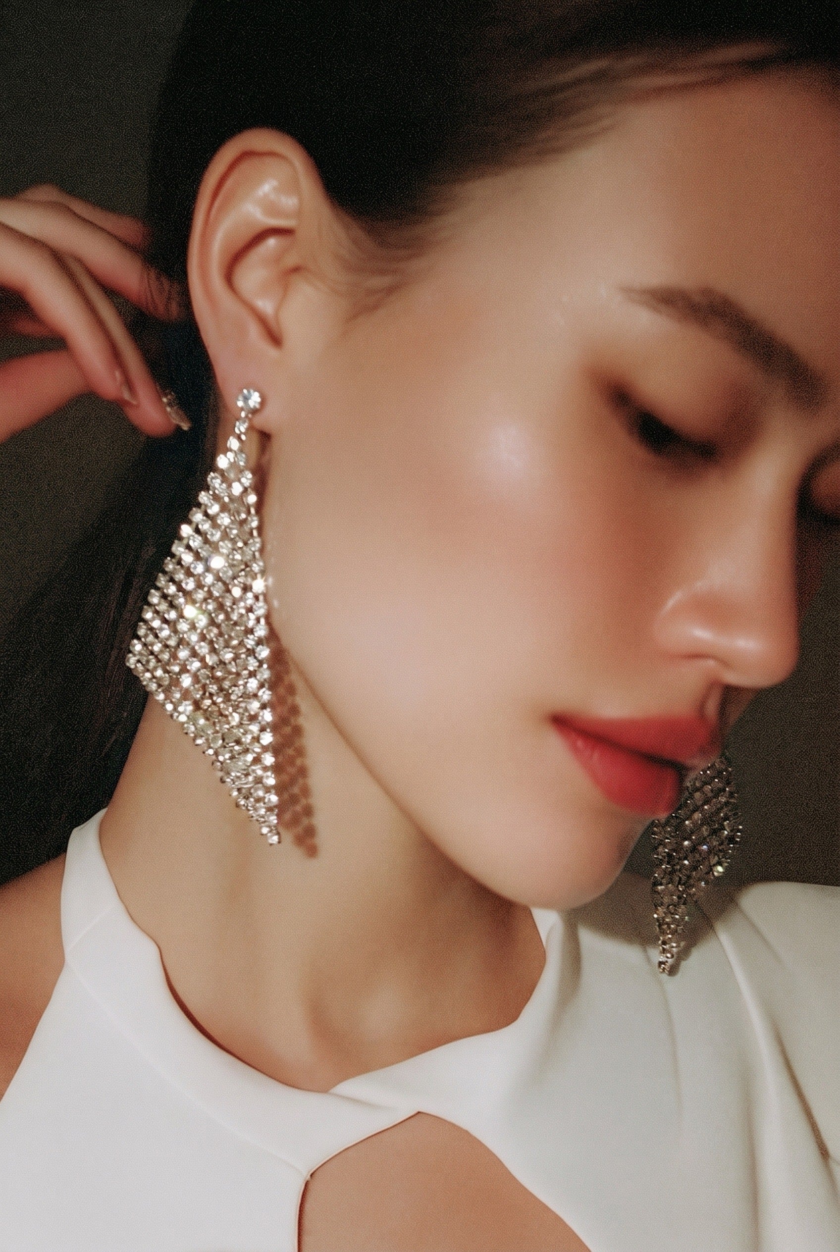 ARETES CRISTAL TRIANGULO