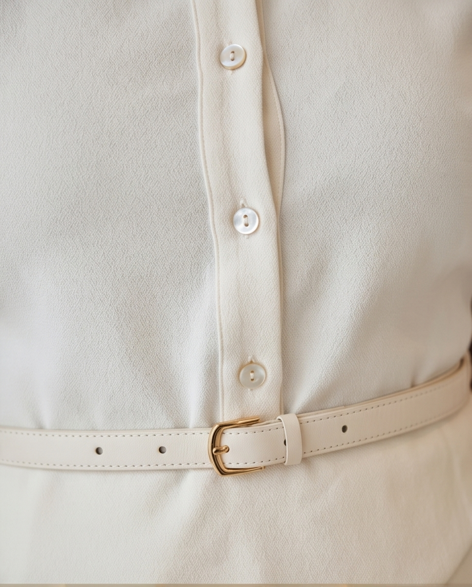VALE BELTED MIDI DRESS